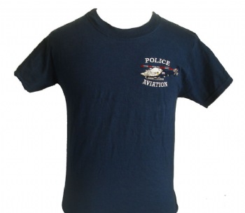 New York's Police Aviation unit t-shirt - Police Aviation embroidered on left chest