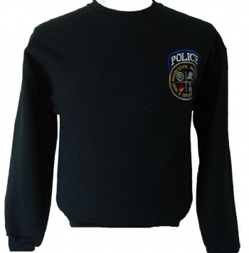 New York Police Arson Explosion Squad Sweatshirt - NY Police Arson Explosion Squad Detective Bureau patch embroidered on left chest. "New York Police Arson Explosion Squad" printed in white lettering on back