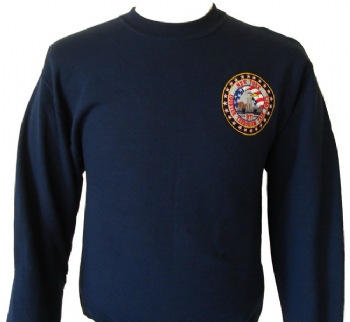 New York Police Counter terrorism Task force sweatshirt - New York Counter terrorism task force emblem embroidered on left chest. "NY Police Counter Terrorism Task Force" printed in white on the back