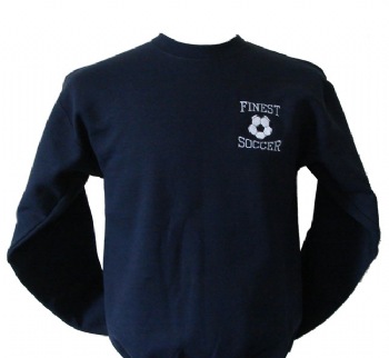 New York's Police Finest soccer sweatshirt - Referencing the New York Finest in the Police department, Finest Soccer with a soccer ball embroidered on left chest