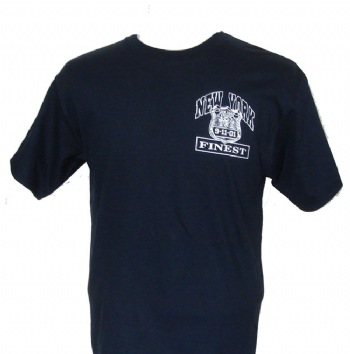 New York's finest 9/11 "23" fallen T-Shirt - New Yorks Finest Those who died on 9/11in the Police force. The fallen ones commemorated on this t-shirt with the names printed on the back. Our own unique design in honour of our heroes
