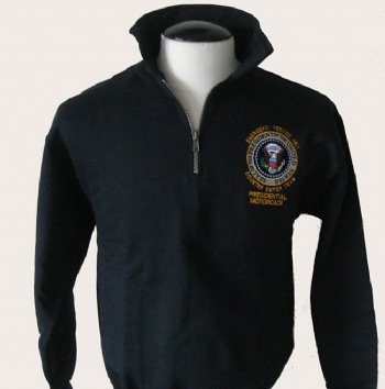 New york's  ESU sniper team Presidential motorcade cadet sweatshirt - new york's most famous Emergency Service Unit Counter sniper team Presidential motorcade design embroidered on left chest with presidential seal