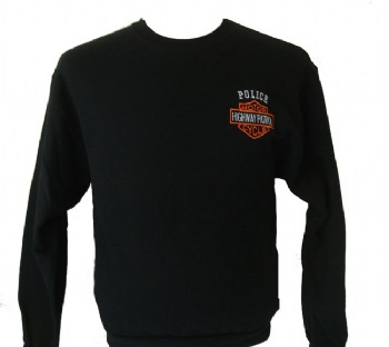 New York's Police Highway Patrol sweatshirt - A unique Highway Patrol design embroidered on left chest