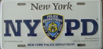 NYPD License Plate - 