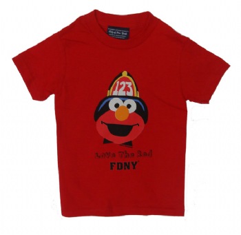 FDNY Elmo children's t-shirt - Officially licensed Firefighter Elmo "love the red" FDNY t-shirt