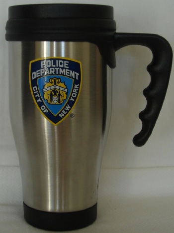 NYPD Thermos coffee mug - holds 16 oz.