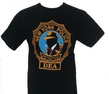 New York Dick Tracy Detective DEA t-shirt - 